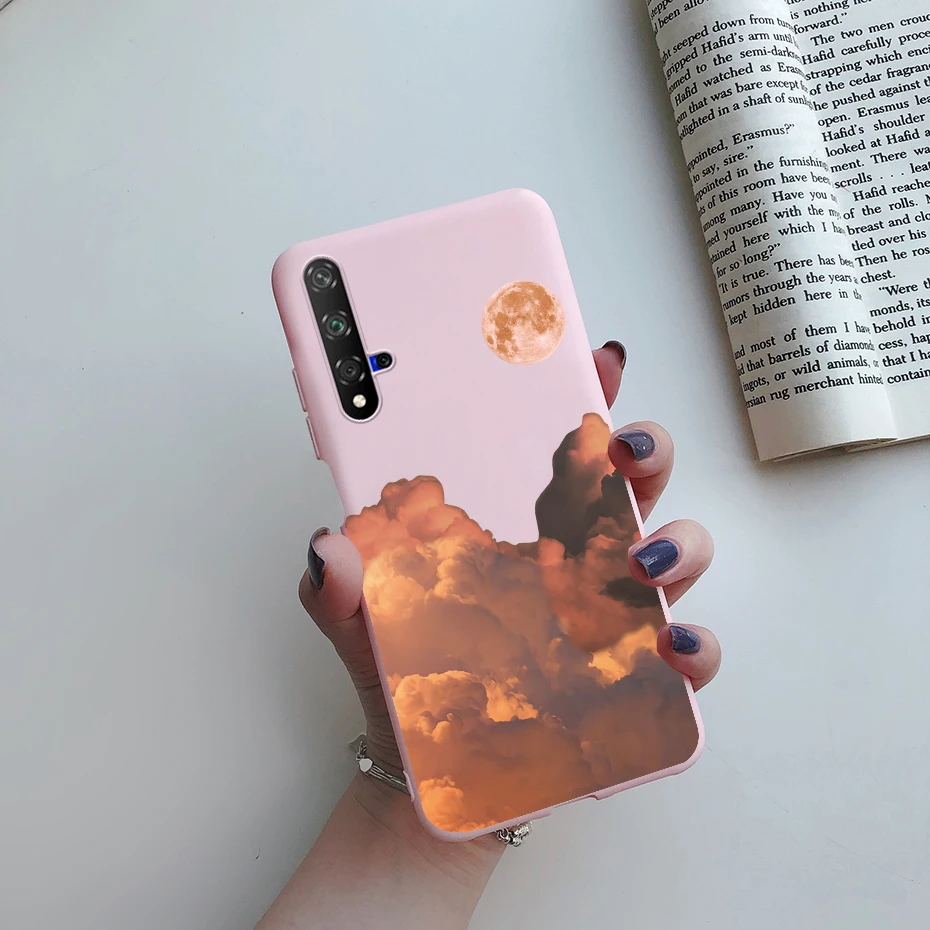 Cute Cat Cartoon Painted Phone Case with Soft Bumper