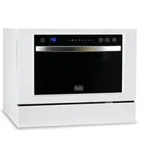 Compact Portable Dishwasher 7 Wash Programs LED Display Stainless Steel 6 Place Settings 2