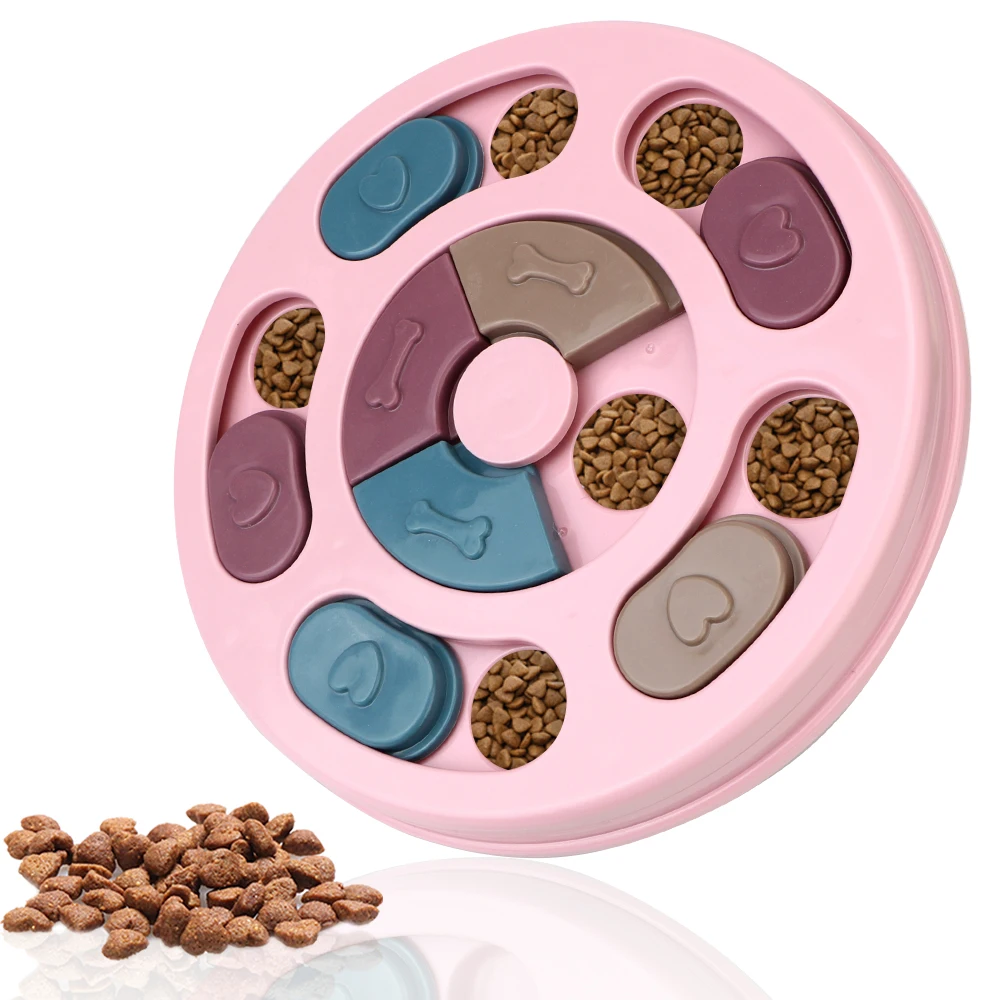 

For Small Medium Dog Puppy Interactive Dispensing Feeding Pet Puzzle Toys Dog Slow Eat Bowl Increase IQ Training Games Feeder