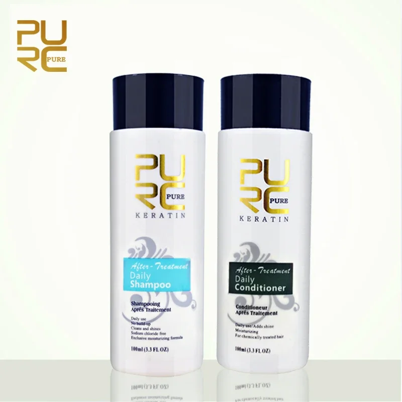 

PURC Shampoos and Conditioner for Hair Straightening Smoothing Repair Hair Care Sets for Female and Male 200ml