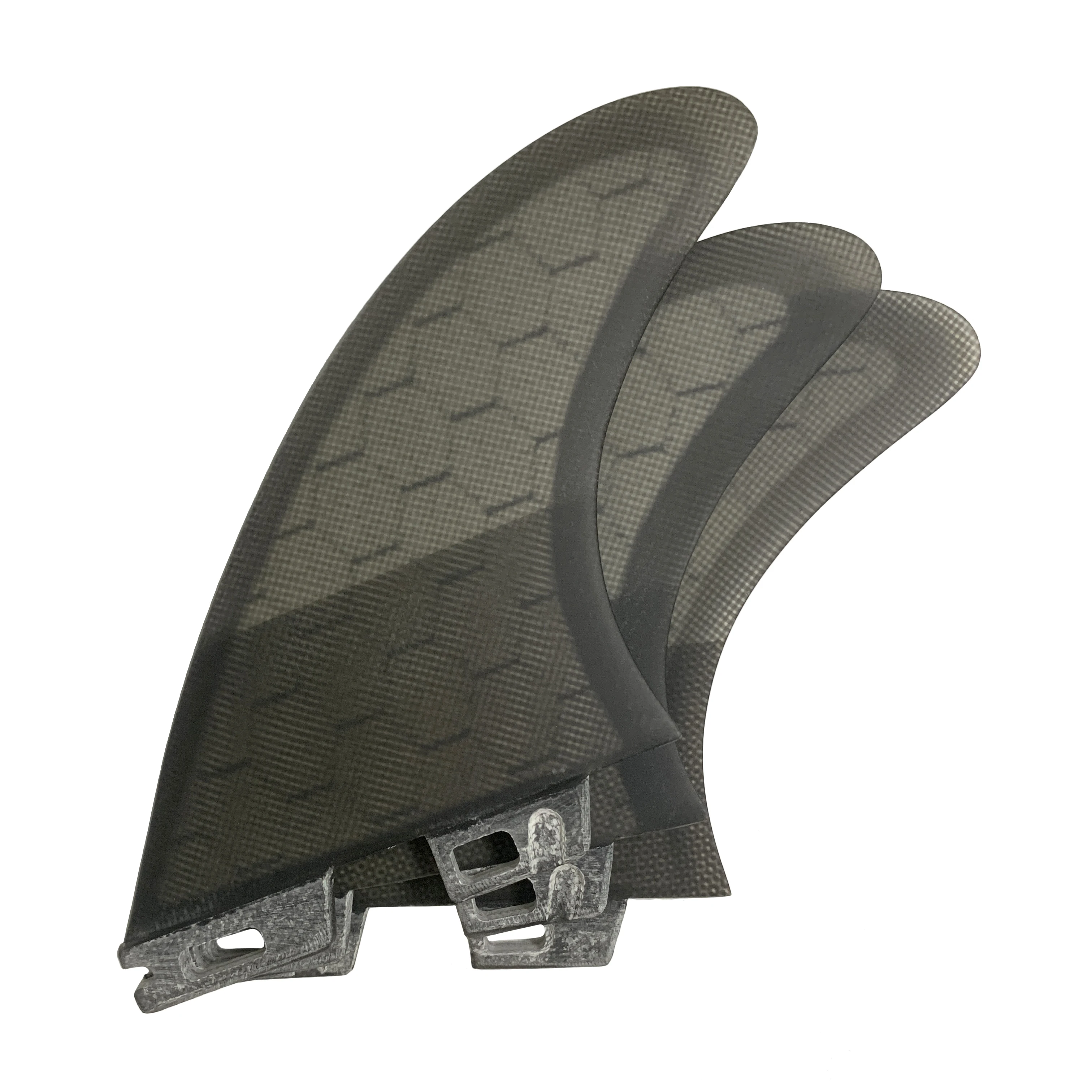 Surfboard Fins AM2 Honeycomb Surf Fin Twin Tab II Base Fiberglass Thruster Fin 3pcs/Set for Sale