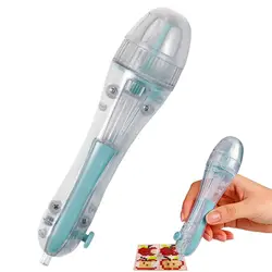 Ergonomic DIY Beaded Puzzle Pen with 3D Pixel Beads (Blue)