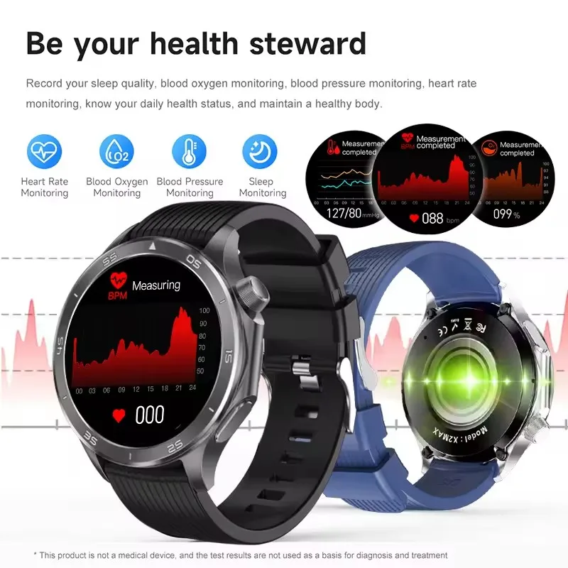 2025 New For OPPO Watch X2 GPS Track Smart Watch Men Compass Altimeter Waterproof Bluetooth Call AMOLED Screen Smartwatch Women 6