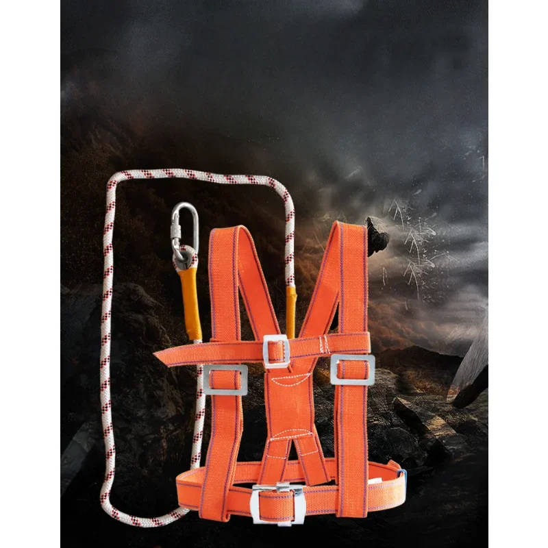 Adjustable Safety Belt Aerial Work Cleaning External Wall Rescue Protection Safety Rope Outdoor Climbing Harness safety harnesses,anti fall safety rope set
