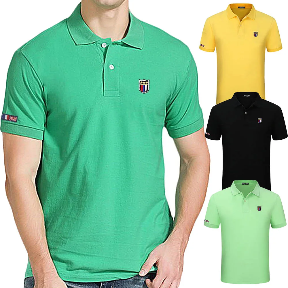 

Fashion Brand Summer Men's Polo Shirt Short Sleeve 100% Cotton Casual Polos Hombre Male Clothes Lapel T-Shirt Tops 5XL