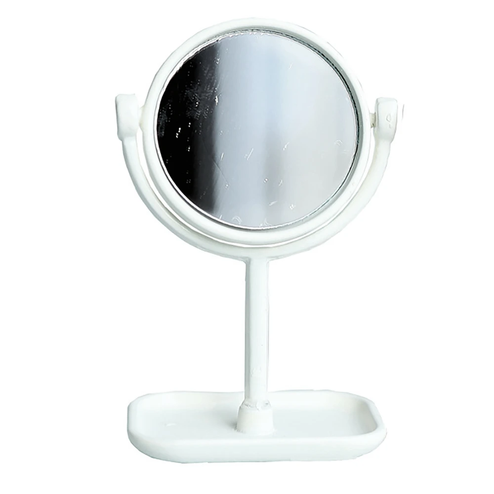 

1/6 зеркало для кукольного домика, миниатюрная мини-кукла, модель мебели для спальни, аксессуары для декора кукольного домика, белый