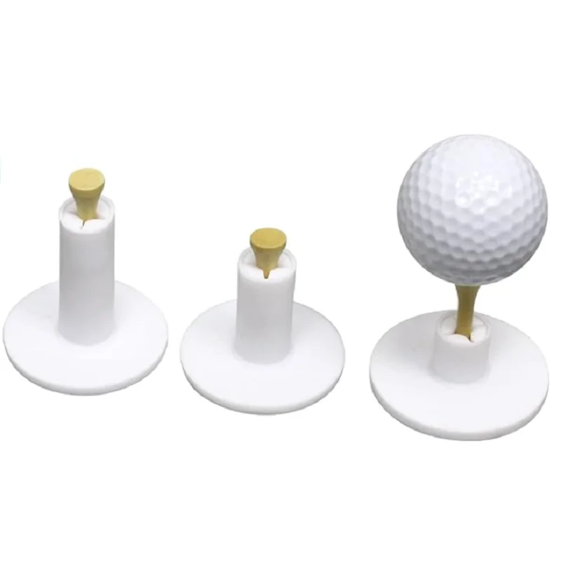 Golf Practice Tees 3 Pieces Packed 25mm/38mm/50mm Golf Rubber Tee Indoor And Outdoor Sport for Driving Range And Practice Mat 4