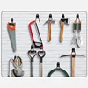Bicycle Garage Heavy Storage Hook Warehouse Hardware Strong Load-Bearing Small/Medium Square Hook Tool Storage Wall Metal Hook 5