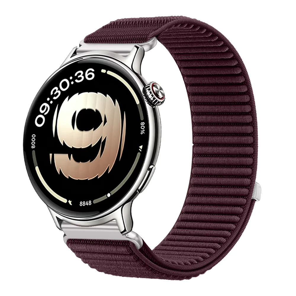 Braided Nylon Breathable Strap, Adjustable 18/20/22mm Band