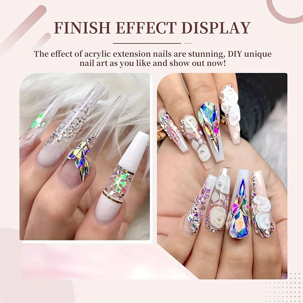 50g/100g Bulk Nude Nail Acrylic Powder,4 In1 Solid Colors Crystal Powders Extension/Dipping/Engraving Acrylic Monomer Wholesale 5