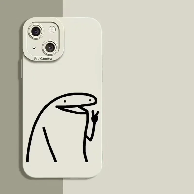 Whimsical Cartoon Character Shockproof Silicone Phone Case