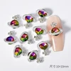 10Pcs Planet Nail Rhinestones 3D Nail Charm Alloy Jewelry Gems Bulk Glitter Diamond Nail Parts Manicure DIY Art Decoration JE790 6