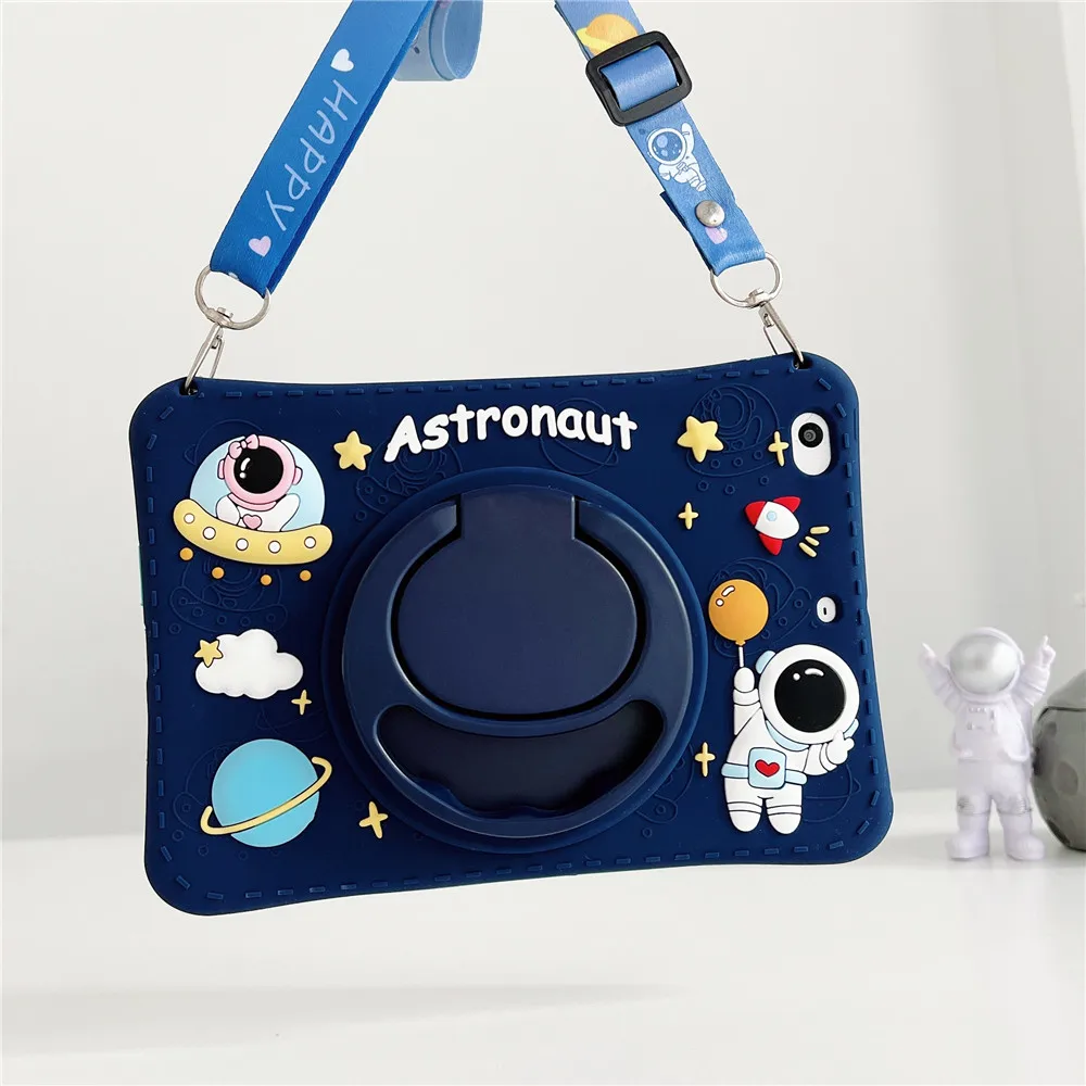 Girando Case Suporte para Samsung Galaxy Tab a8 10.5 a 8.0 10.12023 Crianças Tablet Capa Tab a7 10.4 s6 Lite T500 P610 T220 Case 360