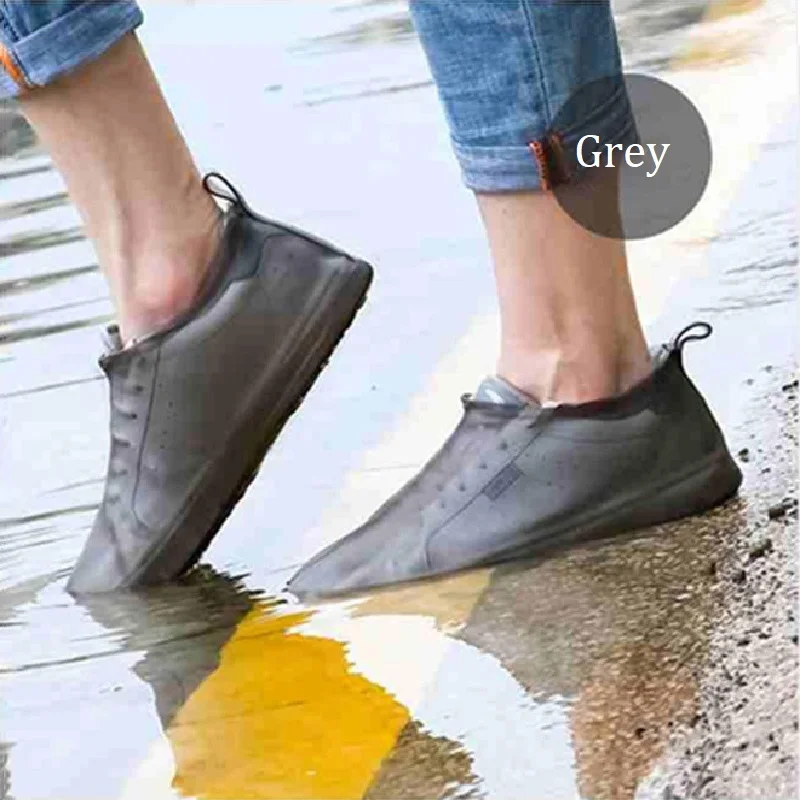 실리콘 소재 부츠 미끄럼 방지 방수 신발 커버 유니섹스 신발 프로텍터 실내 야외 비오는 날을 위한 장화, 재사용 가능 부츠 미끄럼 방지 