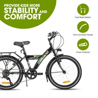 Vélo de montagne pour enfants Hiland 20/24 pouces pour garçons et filles de 6 à 10 ans avec 6 vitesses Shimano 2
