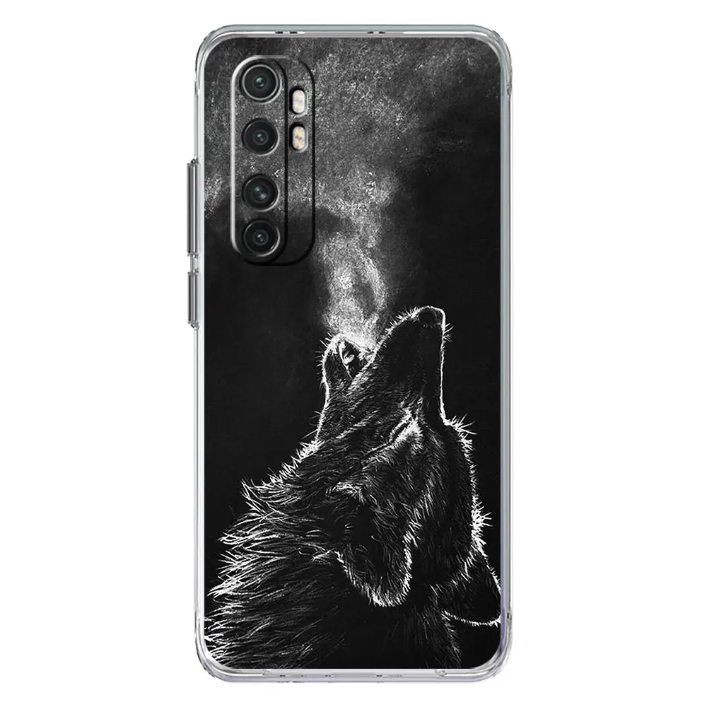 Wolf Design Soft Clear Phone Case