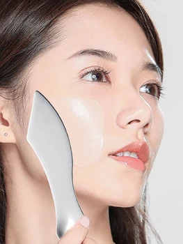 Stainless Steel Foundation Spatula Mask And Eye Cream Spoons Multi-Functional Facial Scraping Metal Beauty & Skin Care Tools - Thumbnail 8