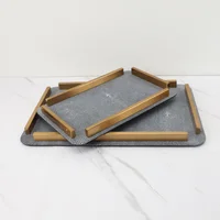 Leather Storage Disc Metal Decorative Tray Entrance Bedroom Decoration Home Living Room Organizer Desktop Storage Tray Ornaments 2
