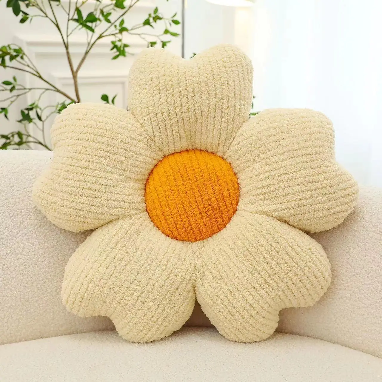 New Breathable Five-petal Flower Cushion Macaron Fresh Home Sofa Decorative Cushion Pillow Dining Table Office Chair Cushion 5
