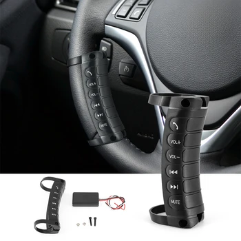 Telecomandi universali per controllo volante multi-ruota a 6 tasti Pulsanti interruttori multifunzione per auto wireless per VOLUME Android