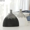 Minimalism Geometric Circular Ceramic Vase Desk Decoration Flower Arrangement Flowers Pots Modern Home Decor Crafts Floral Vases 5