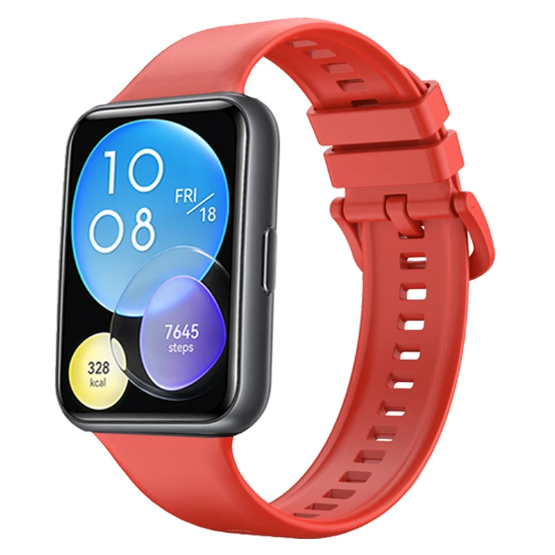Silicone Sport Wristband with Metal Buckle - Replacement Strap