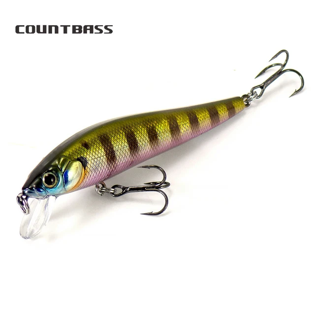 COUNTBASS 90mm 11.4g Floating Minnow Deep Diving Jerk Baits Depth