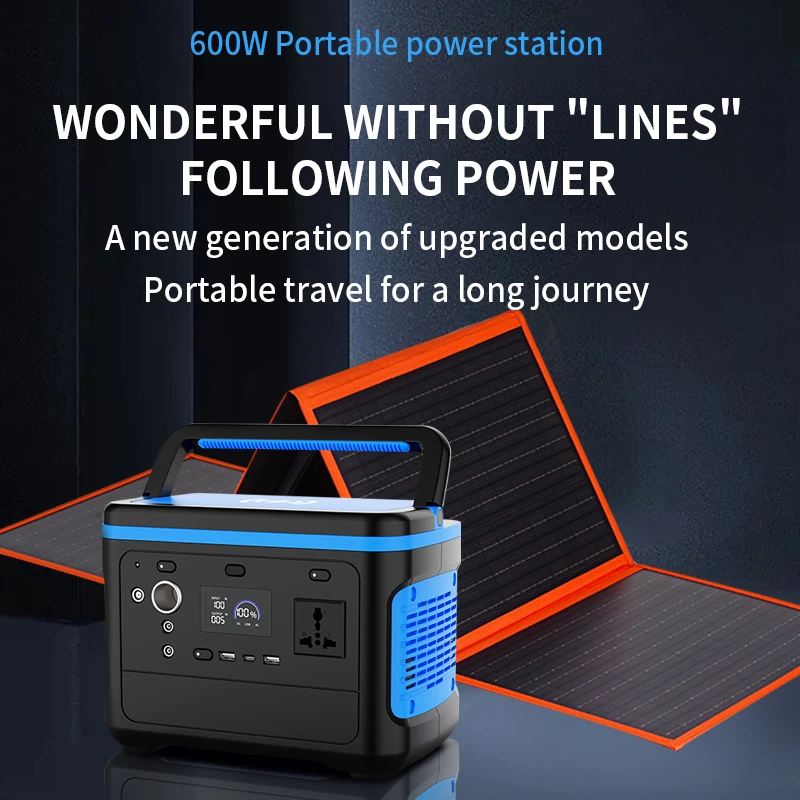 Outdoor Wireless Charging Energy Storage Portable Power Station 110v