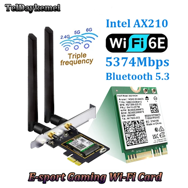 Intel AX210 WiFi 6E PCIe Card