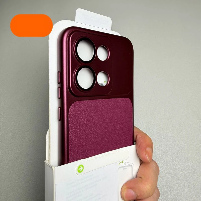 Luxury Leather Matte Back Cover