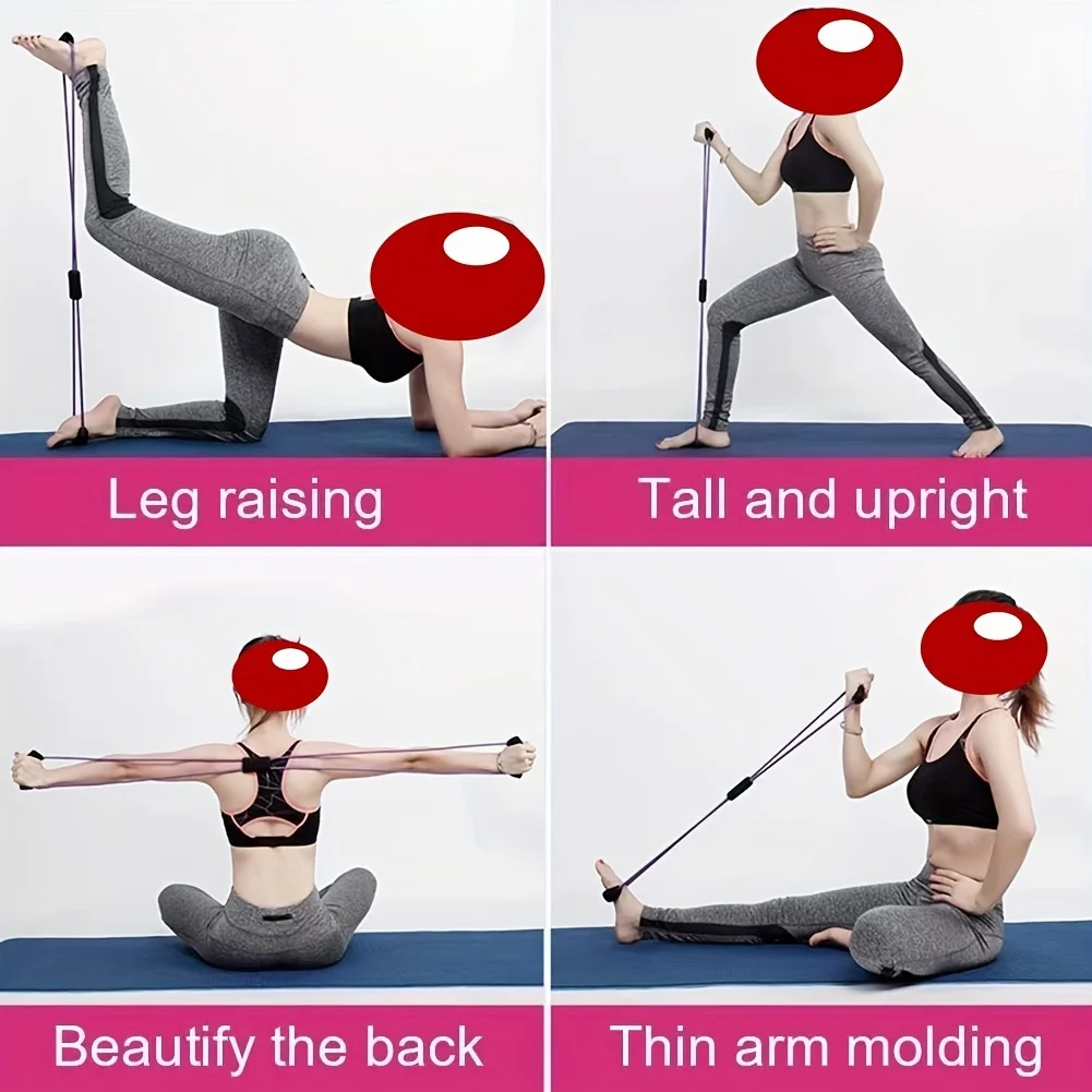 8 word yoga stretcher female open back stretch with open shoulder beauty back home fitness stretching equipment pull rope traction device stretcher