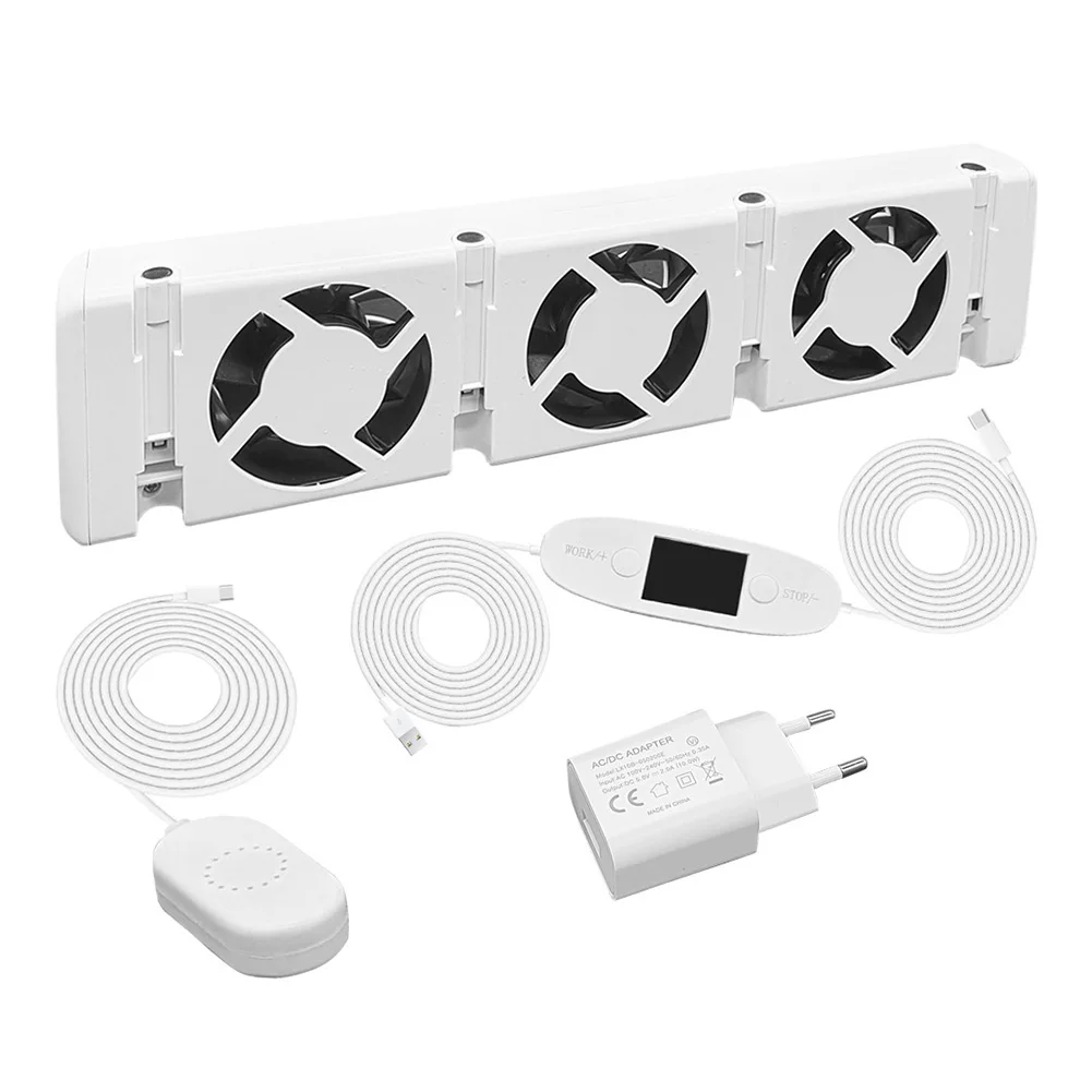 

Radiator Fan Smart Radiator Convectors Booster Extension Set Ventilator-Fan Universal Hot-Air Circulation Energy Saving 30x7x3cm