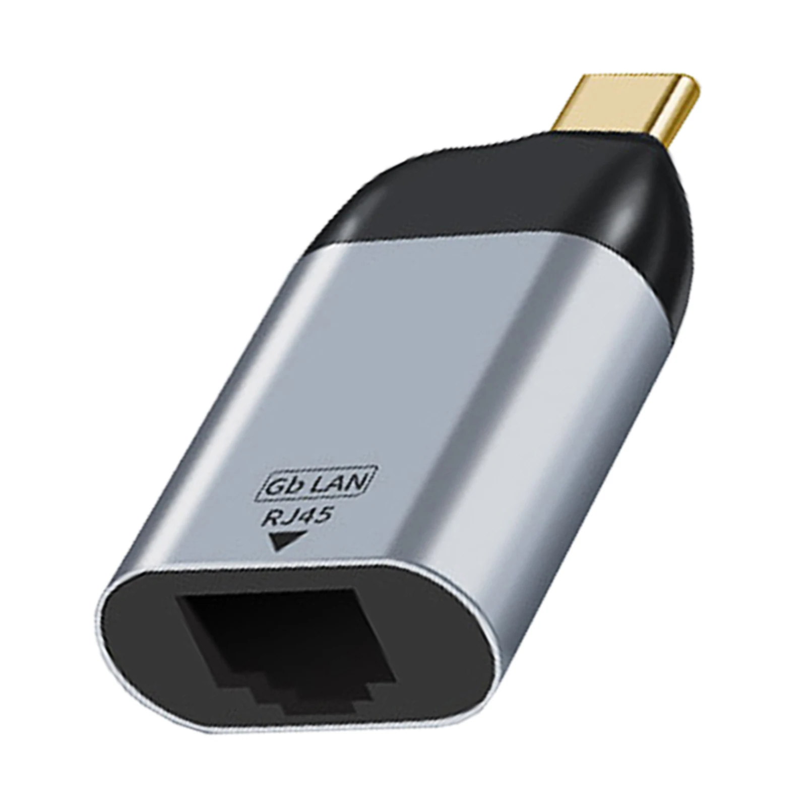 

1-Gigabit Grey Network Hub Travel Computers USB C To Ethernet Adapter Type-c Aluminum Alloy Portable Games For Thunderbolt 3