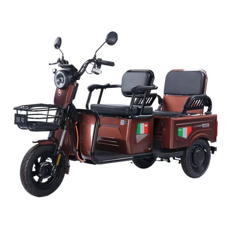 Tricycle électrique motorisé pliant pour adultes, vélo à trois roues