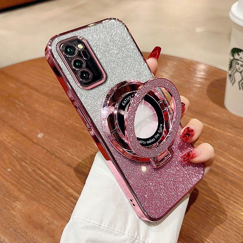 Étui de luxe à paillettes avec support pour Moto G42 G52 G53 G54 G60 G60S G62 G72 G73 G82 G83 G84 E20 E22 E22i E32_voghion.com