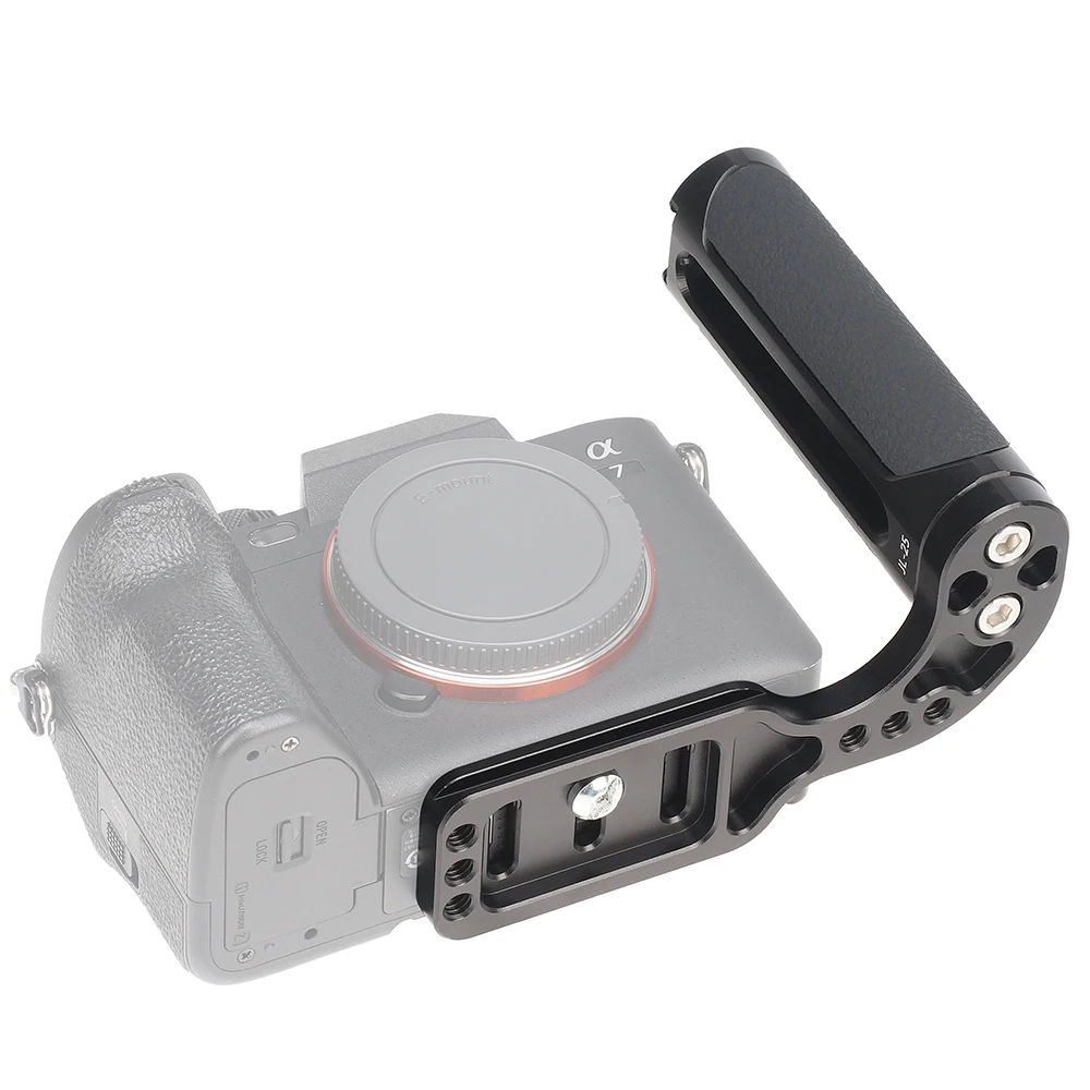 FOTGA 왼손잡이용 범용 카메라 케이지 사이드 핸들 (/캐논/니콘 카메라용) 미니 핸드그립 1/4 나사 콜드슈 사진 촬영용