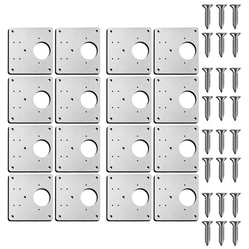 Hinge Repair Plate Kit With Hole For Rust Resistant Plate