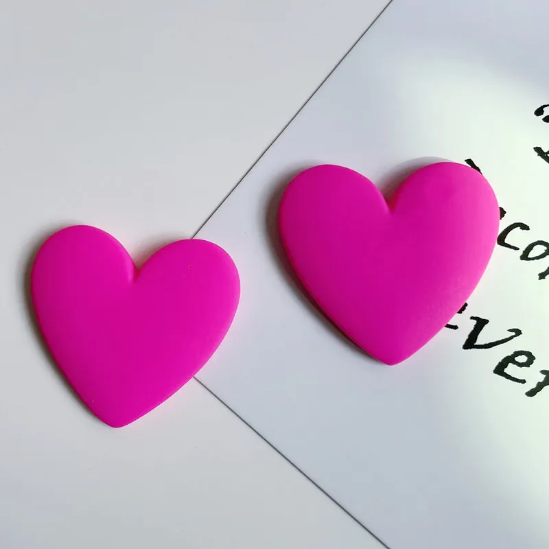 100 Ciondoli A Forma Di Cuore In Resina Colorata Con Retro Piatto - Perfetti Per Scrapbooking, Biglietti Fai-da-te E Decorazioni Creative - 3