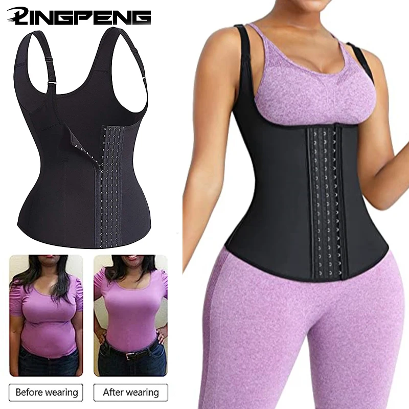 

Strap Adjustable Top Four Rows Buckle Breathable Belly Waistband Chest Protector Postpartum Body Shaping Corset Waist Protector