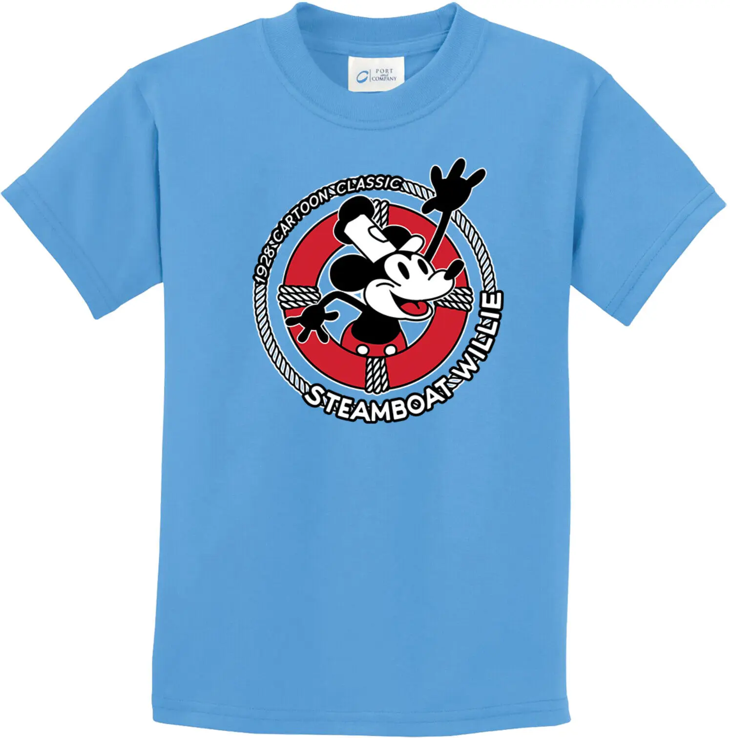 Maglietta Per Bambini Steamboat Willy Life Presserver A Maniche Lunghe O Corte