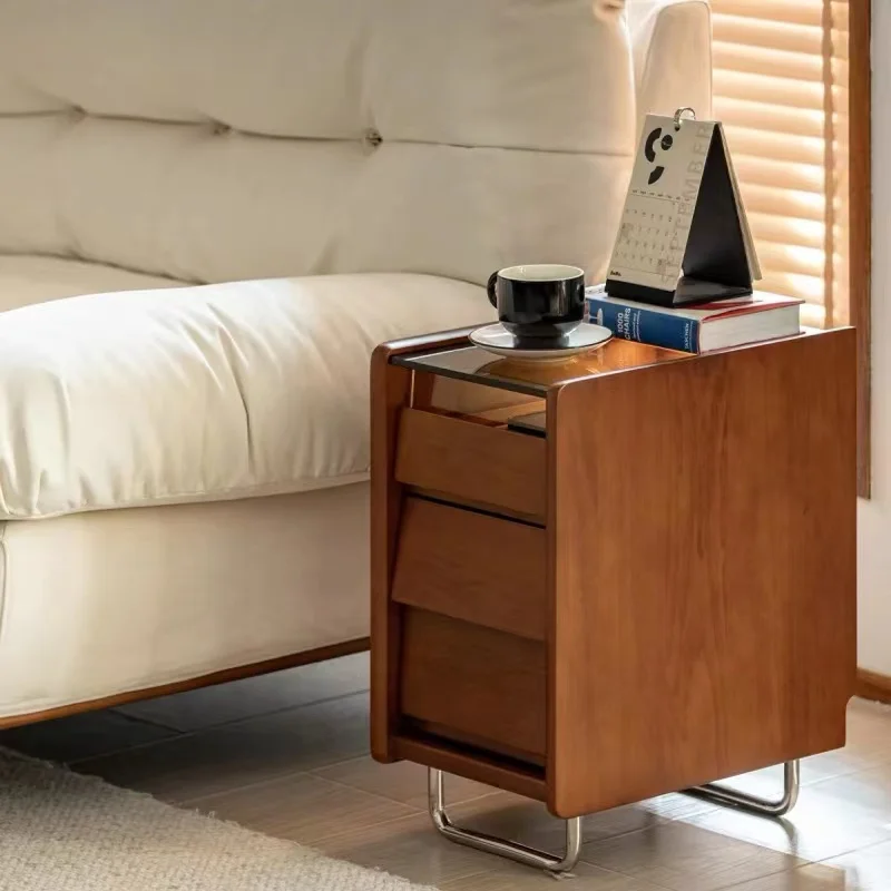 Bed Side Table Bedside Nightstands Wood Coffee Tables Cabinet Rooms Narrow Small Night Design Mesitas De Noche Closets Auxiliary