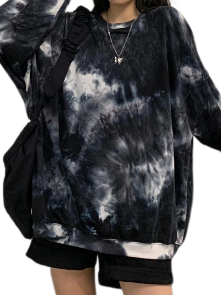 Body Satin Sweat-shirt à Capuche Pour Femmes, Mode Automne Et Hiver, Impression Dégradé De Couleurs, Poches Décontractées, Manches Longues, Cordon De