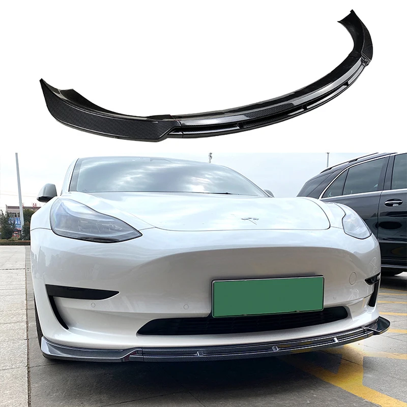 Applicable to Tesla Model 3 Maxton Model Front Bumper Surrounding Front Lip Shovel Exterior Modification