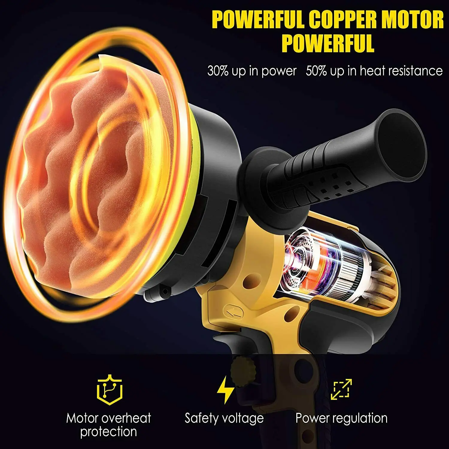 220V Electric Car Polisher Machine 600W 3500rpm Auto Polishing Machine Sander Small Portable Polish Waxing Tools car polisher