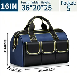 Ultimate Multifunctional Waterproof Tool Bag - Thicken, High - Capacity, Wear - Resistant Storage Bag with Multiple Pockets (16inch L 2)