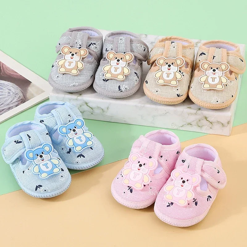 Spring New Newborn Baby Soft Sole Floor Shoes Kid Indoor Cartoon