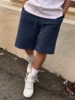 Men's four seasons casual all-match solid color shorts men's jogging pants comfortable loose fashion street wear shorts men