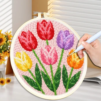 Floral Punch Needle Kit 1