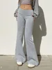 Stripe Drawstring Elastic Low Waist Baggy Sweatpants Women Casual Loose Straight Leg Pants Leisure Summer Streetwear Trousers