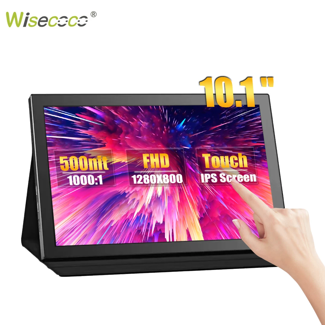 Wisecoco-pantalla táctil Raspberry Pi, 10,1 pulgadas, 1280x800 IPS, HDMI  tipo c, para Raspberry Pi, PS4, xbox, Switch, pc, ordenador portátil,  teléfono - AliExpress